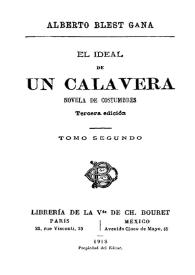 El ideal de un calavera : novela de costumbres. Tomo 2 | Biblioteca Virtual Miguel de Cervantes