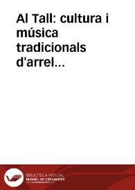 Al Tall: cultura i música tradicionals d'arrel mediterrània. Exposició | Biblioteca Virtual Miguel de Cervantes