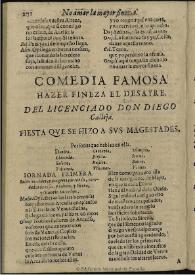 Hazer fineza el desayre / del licenciado don Diego Calleja | Biblioteca Virtual Miguel de Cervantes
