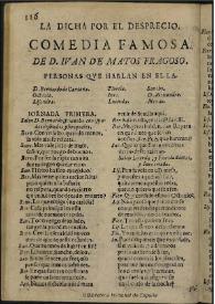 La dicha por el desprecio / de D. Iuan de Matos Fragoso | Biblioteca Virtual Miguel de Cervantes
