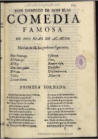 Don Domingo de don Blas / de don Iuan de Alarcon | Biblioteca Virtual Miguel de Cervantes