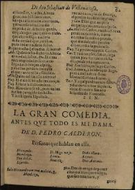 Antes que todo es mi dama / Pedro Calderón de la Barca | Biblioteca Virtual Miguel de Cervantes