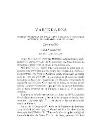 Cartas eruditas de Fray Luis Galiana, y de otros autores, recopiladas por el mismo. (Continuación). [Cartas XXXVIII-LX] / V. Castañeda | Biblioteca Virtual Miguel de Cervantes