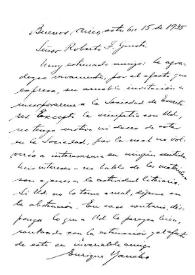 Banchs, Enrique. 15 de octubre de 1935 | Biblioteca Virtual Miguel de Cervantes