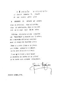 Canción optimista al doctor Roberto F. Giusti en sus magnos altos años | Biblioteca Virtual Miguel de Cervantes