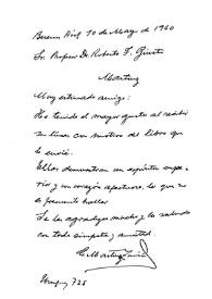 Martínez Zuviría, Gustavo. 10 de mayo de 1960 | Biblioteca Virtual Miguel de Cervantes