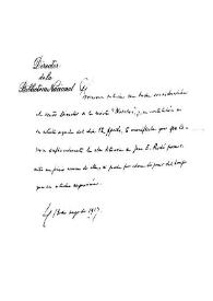 Groussac, Paul, 13 de mayo de 1917 | Biblioteca Virtual Miguel de Cervantes