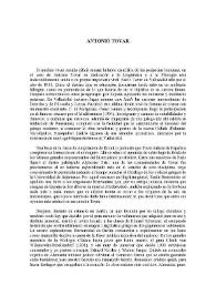 Antonio Tovar. Biografía / Juan Gil | Biblioteca Virtual Miguel de Cervantes