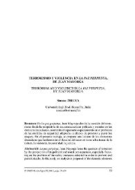 Terrorismo y violencia en "La paz perpetua", de Juan Mayorga = Terrorism and violence in "La paz perpetua", by Juan Mayorga / Simone Trecca | Biblioteca Virtual Miguel de Cervantes