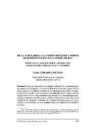 De la vanguardia a la visión: imágenes y modos de representación en la poesía de H. D. = From vanguard to vision: images and representing modes in H. D.'s poetry / Natalia Carbajosa Palmero | Biblioteca Virtual Miguel de Cervantes