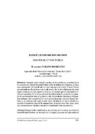 Desencuentro de dos mundos = Disappear of two world / W. Antonio Vásquez Rodríguez | Biblioteca Virtual Miguel de Cervantes