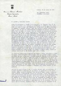 Carta de José Manuel Caballero Bonald a Francisco Rabal. Madrid, 21 de enero de 1966 | Biblioteca Virtual Miguel de Cervantes