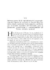Informe acerca de la conveniencia de la expropiación del Palacio de los Sada, en Sos del Rey Católico, donde nació este ilustre monarca, solicitado por el Comité Ejecutivo del Patronato para la protección, conservación y acrecentamiento del Tesoro artístico nacional / Eduardo Ibarra Rodríguez | Biblioteca Virtual Miguel de Cervantes