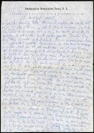 Carta de Francisco Rabal a su familia. 18 de agosto de 1958 | Biblioteca Virtual Miguel de Cervantes