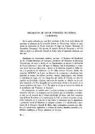 Declaración de paraje pintoresco de Ciurana (Tarragona) / Joaquín María de Navascués | Biblioteca Virtual Miguel de Cervantes