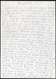 Carta de Francisco Rabal a su familia. Roma, 4 de septiembre de 1956 | Biblioteca Virtual Miguel de Cervantes