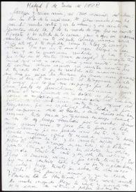Carta de Francisco Rabal a Asunción Balaguer. Madrid, 8 de enero de 1952 | Biblioteca Virtual Miguel de Cervantes