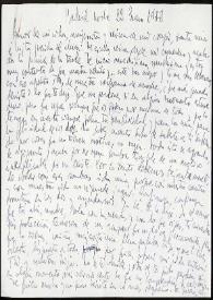 Carta de Francisco Rabal a Asunción Balaguer. Madrid, 23 de enero de 1952 | Biblioteca Virtual Miguel de Cervantes
