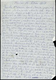 Carta de Francisco Rabal a su familia. México, 16 de febrero de 1959 | Biblioteca Virtual Miguel de Cervantes