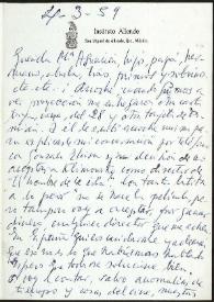 Carta de Francisco Rabal a su familia. 4 de marzo de 1959 | Biblioteca Virtual Miguel de Cervantes