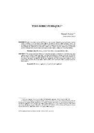 Tesis sobre Ferrajoli | Biblioteca Virtual Miguel de Cervantes