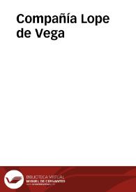 Compañía Lope de Vega | Biblioteca Virtual Miguel de Cervantes