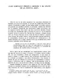Julio Cortázar frente a Borges y el grupo de la revista "Sur" / Eduardo Romano | Biblioteca Virtual Miguel de Cervantes