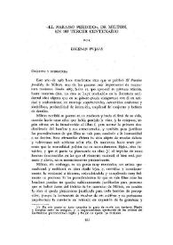 "El Paraiso perdido", de Milton, en su tercer centenario / por Esteban Pujals | Biblioteca Virtual Miguel de Cervantes