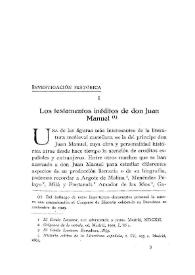 Los testamentos inéditos de don Juan Manuel / Mercedes Gaibrois de Ballesteros | Biblioteca Virtual Miguel de Cervantes