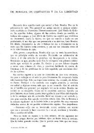 De Rosales, de Cervantes y de la libertad / Ricardo Domenech | Biblioteca Virtual Miguel de Cervantes