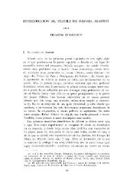 Introducción al teatro de Rafael Alberti | Biblioteca Virtual Miguel de Cervantes