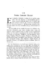 Pedro Antonio Beuter / Vicente Castañeda | Biblioteca Virtual Miguel de Cervantes