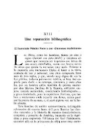 Una reparación bibliográfica : El licenciado Méndez Nieto y sus "Discursos medicinales" / Francisco Rodríguez Marín | Biblioteca Virtual Miguel de Cervantes