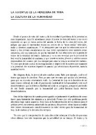 La juventud es la heredera de toda la cultura de la humanidad / por Margareta Barbutza | Biblioteca Virtual Miguel de Cervantes