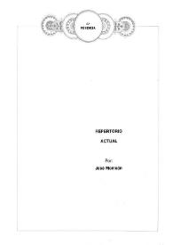 Repertorio actual / por José Monleón | Biblioteca Virtual Miguel de Cervantes