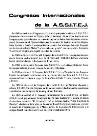 Congresos Internacionales de la A.S.S.I.T.E.J. | Biblioteca Virtual Miguel de Cervantes