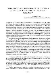 Reflexiones alrededor de la "Loa para el auto sacramental de "El divino Narciso"" | Biblioteca Virtual Miguel de Cervantes