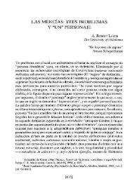 Las Mencías: tres problemas y "un" personaje | Biblioteca Virtual Miguel de Cervantes
