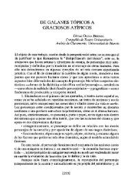 De galanes tópicos a graciosos atípicos | Biblioteca Virtual Miguel de Cervantes