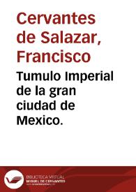 Tumulo Imperial de la gran ciudad de Mexico. | Biblioteca Virtual Miguel de Cervantes