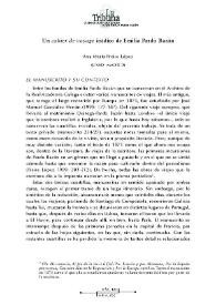 Un "cahier de voyage" inédito de Emilia Pardo Bazán / Ana María Freire López | Biblioteca Virtual Miguel de Cervantes