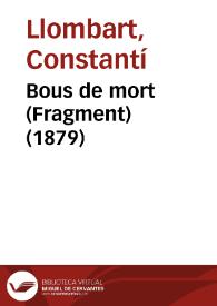 Bous de mort (Fragment) (1879) | Biblioteca Virtual Miguel de Cervantes