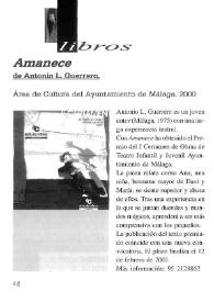 Boletín Iberoamericano de Teatro para la Infancia y la Juventud, núm. 2 (enero 2001). Libros | Biblioteca Virtual Miguel de Cervantes