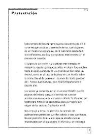 Boletín Iberoamericano de Teatro para la Infancia y la Juventud, núm. 6 (octubre-diciembre 2003). Presentación / Lola Lara | Biblioteca Virtual Miguel de Cervantes