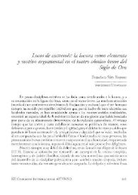 Locos de entremés : la locura como elemento y motivo argumental en el teatro cómico breve del Siglo de Oro / Francisco Sáez Raposo | Biblioteca Virtual Miguel de Cervantes