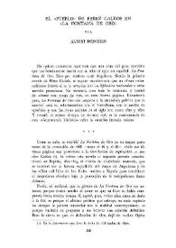 El "pueblo" de Pérez Galdós en "La Fontana de Oro" / por Albert Dérozier | Biblioteca Virtual Miguel de Cervantes
