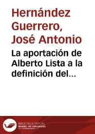 La aportación de Alberto Lista a la definición del artículo gramatical / José Antonio Hernández Guerrero | Biblioteca Virtual Miguel de Cervantes