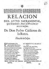 Amar al proximo como a ti mismo / de don Pedro Calderón de la Barca | Biblioteca Virtual Miguel de Cervantes