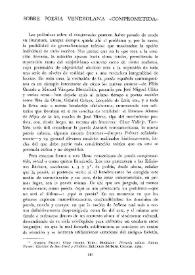 Sobre poesía venezolana "comprometida" [Reseñas] / Julio E. Miranda | Biblioteca Virtual Miguel de Cervantes