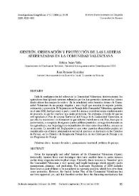 Gestión, ordenación y protección de las laderas aterrazadas en la Comunidad Valenciana / Sabina Asins Velis y Joan Romero González | Biblioteca Virtual Miguel de Cervantes